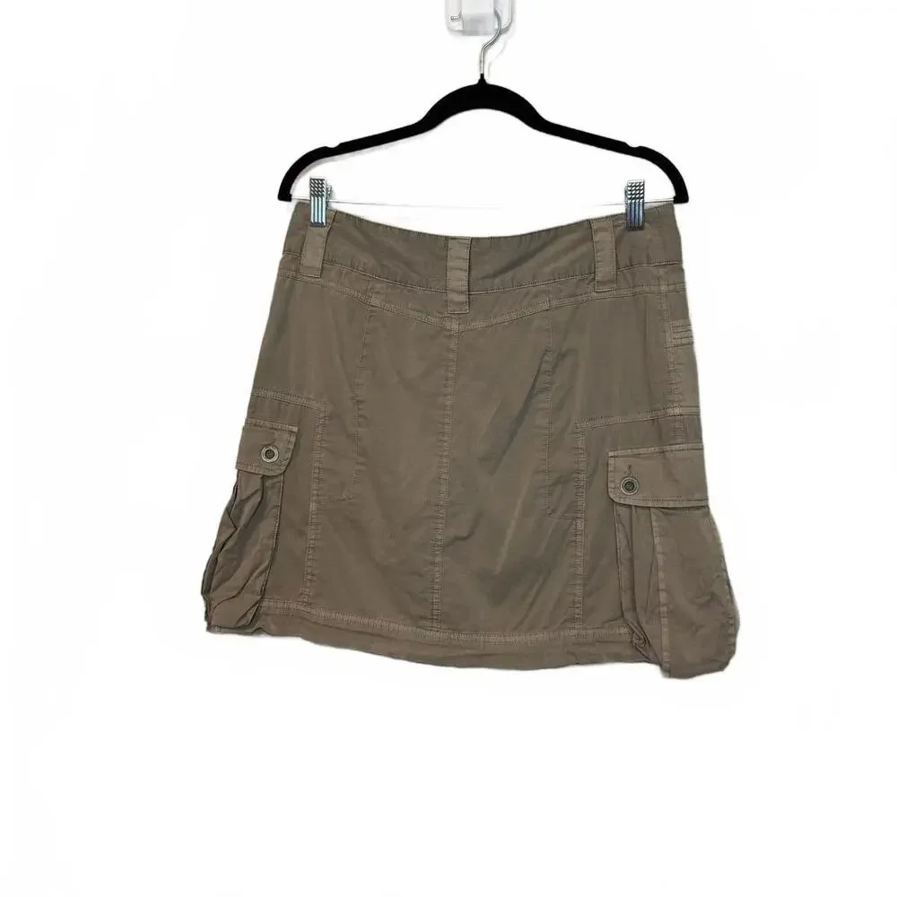 Y2K Khaki Cargo Utility‎ Skirt -Medium